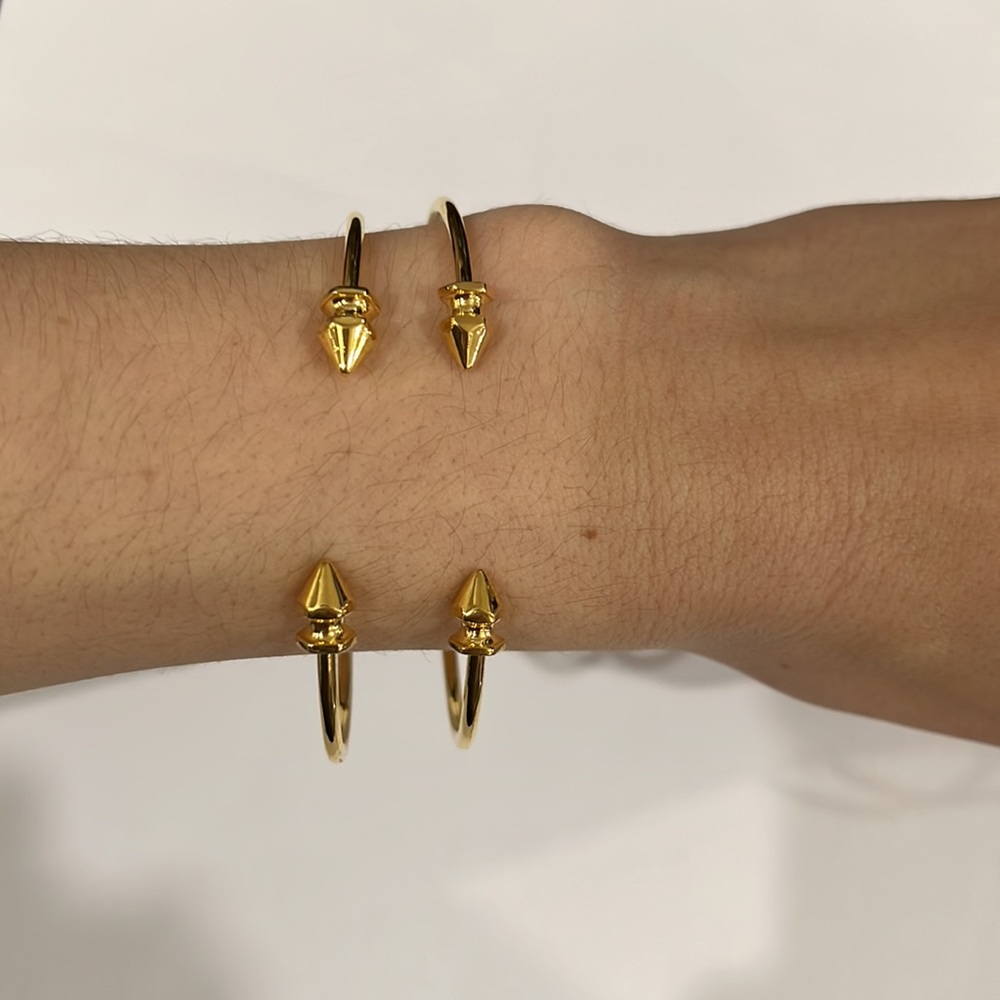 Sarah Chloe Gold Bangles - Picture 6 of 7